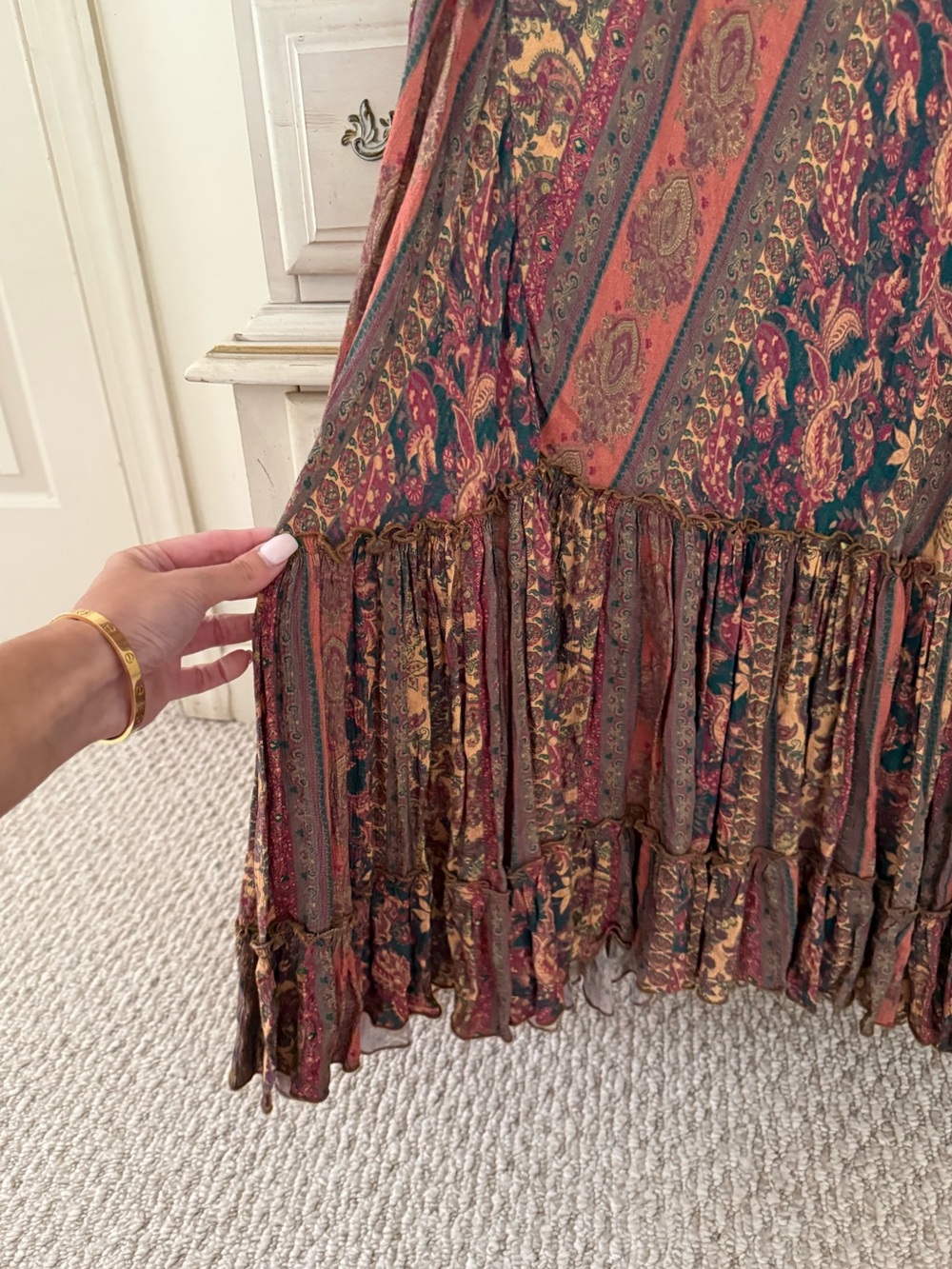 Soft Surroundings Boho Patchwork Maxi Skirt - Picture 3 of 6
